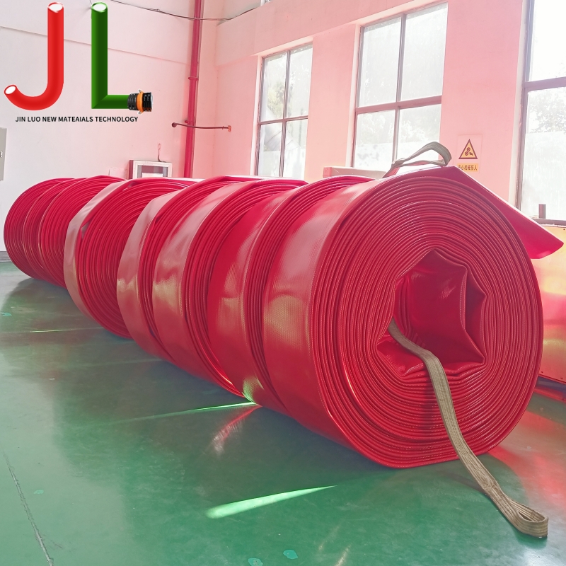 خرطوم الري الزراعي TPU، الخرطوم المسطح الصناعي TPU، خرطوم نقل المياه للإنقاذ في حالات الطوارئ